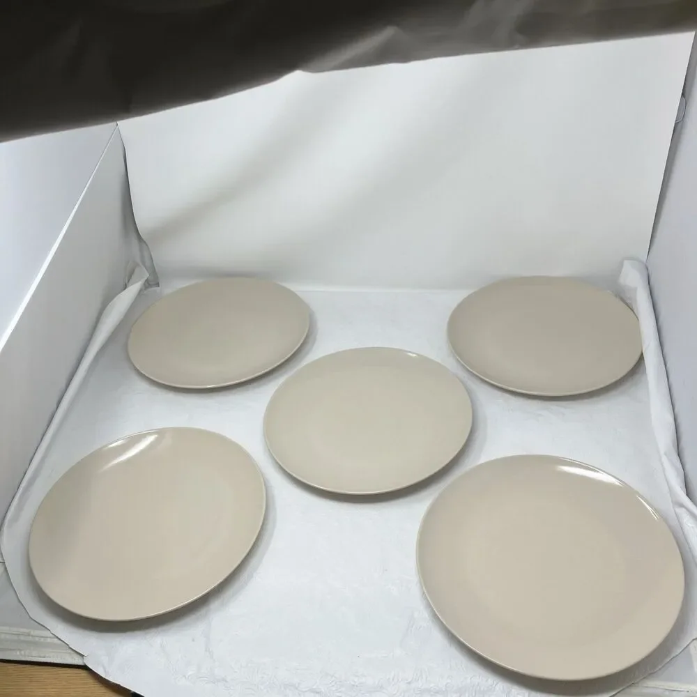 Vtg IKEA of Sweden DINNER plates 21986 Beige Sand Tan 10-1/4